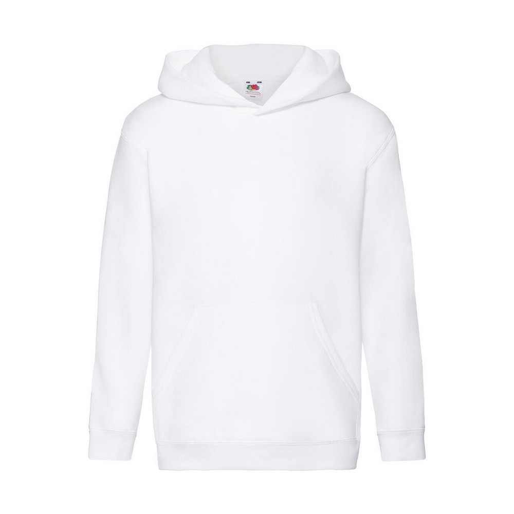 Fruit of the Loom Kinder/kids premium effen hoodie