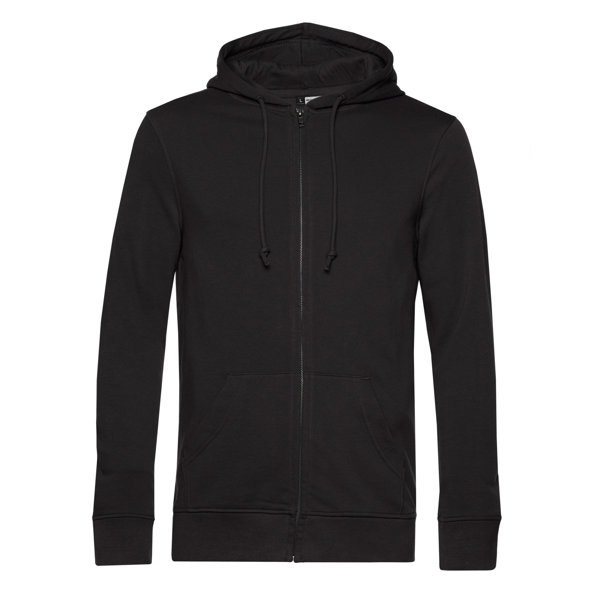 B and C Unisex inspire organic full zip hoodie voor volwassenen