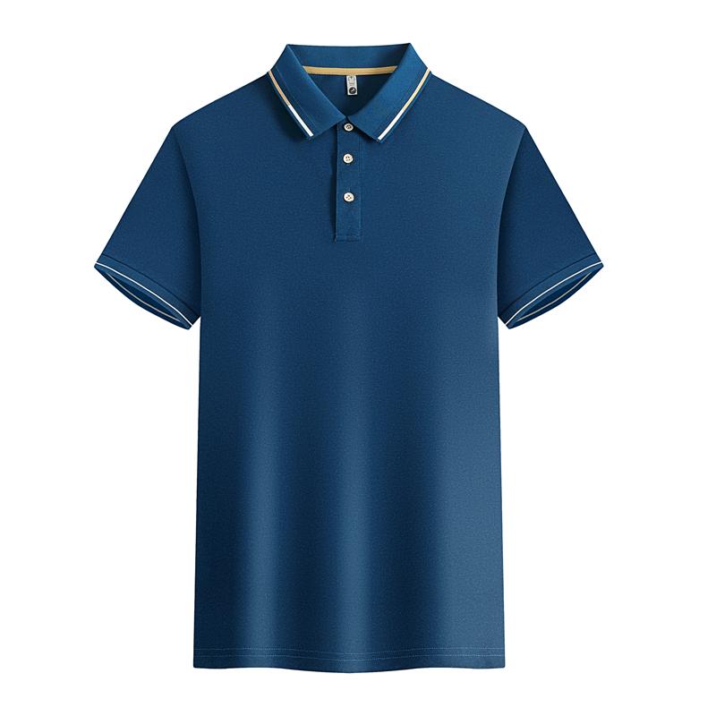 Aee-MaMoo Zomer mode heren poloshirt heren nieuwe kraagvorm slim fit effen kleur knop ademende polo's casual herenkleding S