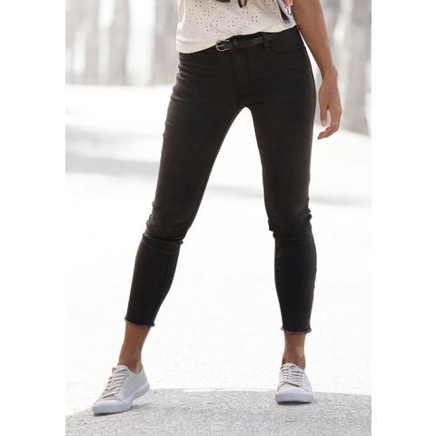 Lascana Jeggings met ritsen aan de zoom, skinny, elastische kwaliteit, modieus