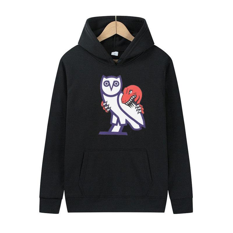 Nihao Nieuwe trui warme heren sporttrui losse cartoon hoodie pluche verdikte herenjas XXL