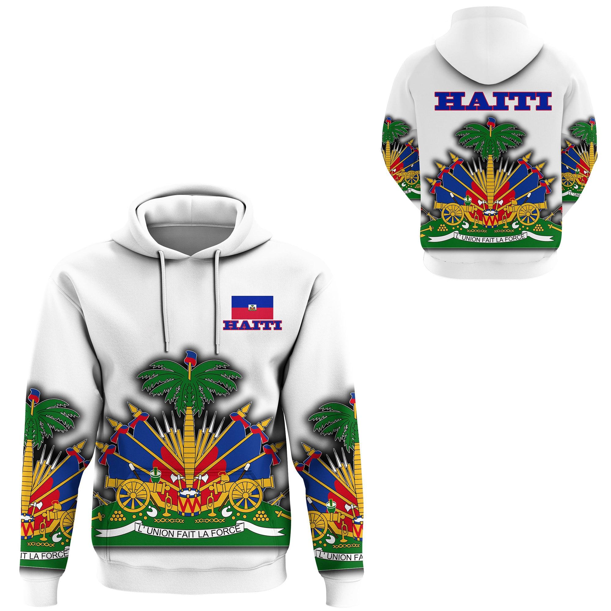 ETST 07 Sudadera con capucha para hombre y mujer, suéter con estampado de bandera de país, Mar caribeño, Isla de Haïti, Retro, chándal, M