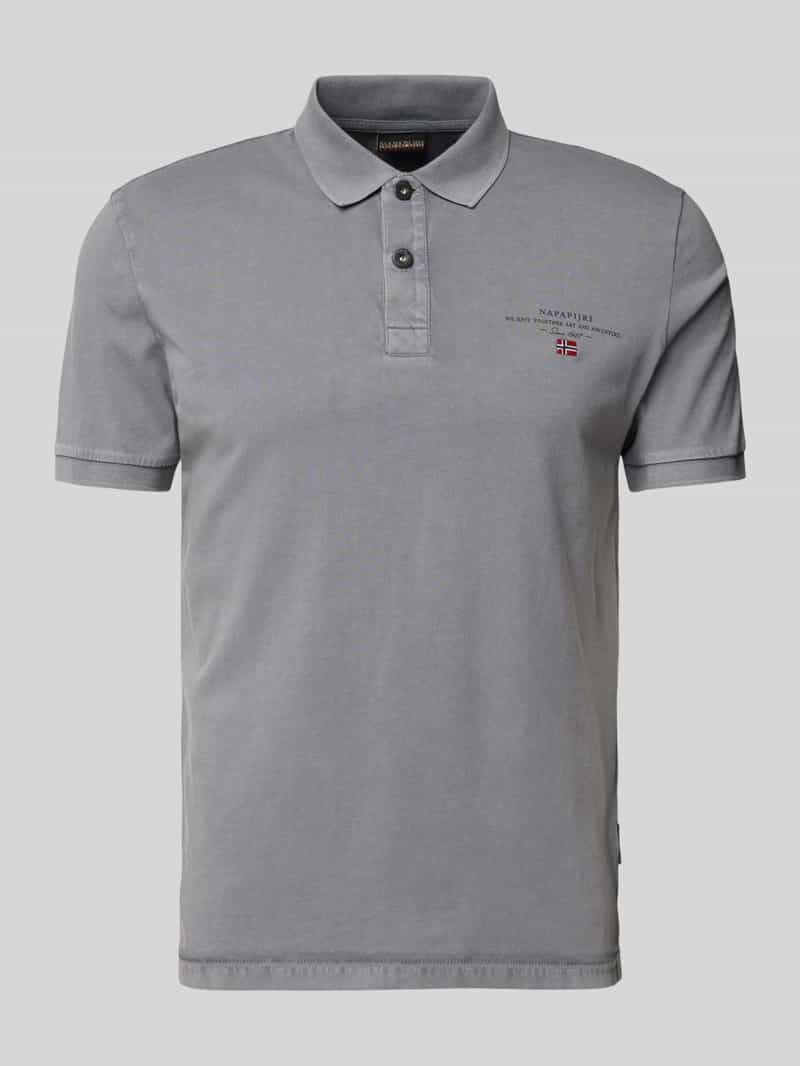 Napapijri Regular fit poloshirt met labelprint, model 'elbas'