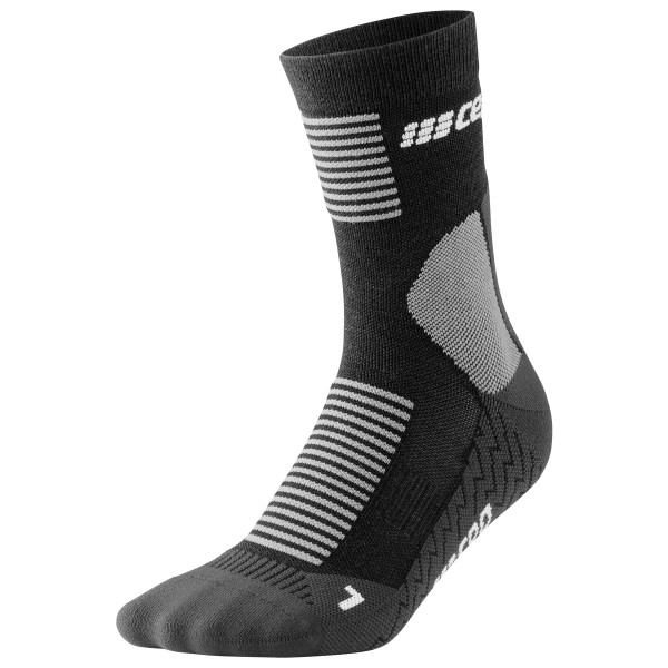 CEP  Women's Cold Weather Compression Socks Mid Cut V2 - Compressiesokken, zwart/grijs