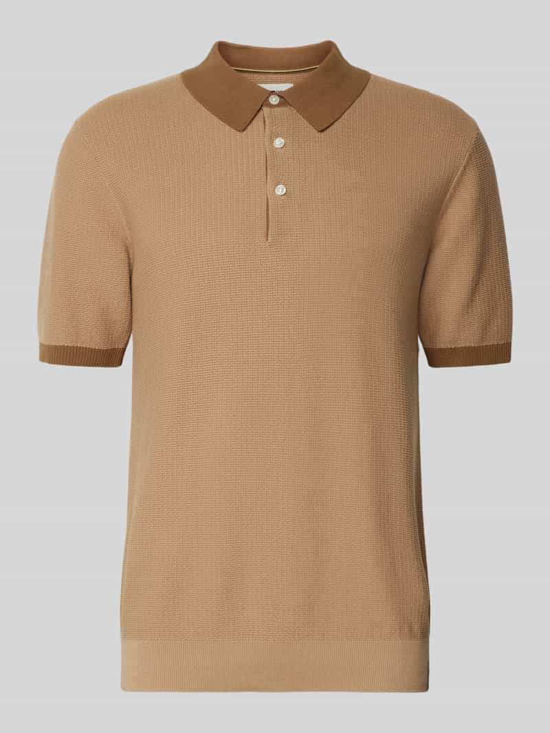 Scotch & Soda Regular fit poloshirt met structuurmotief