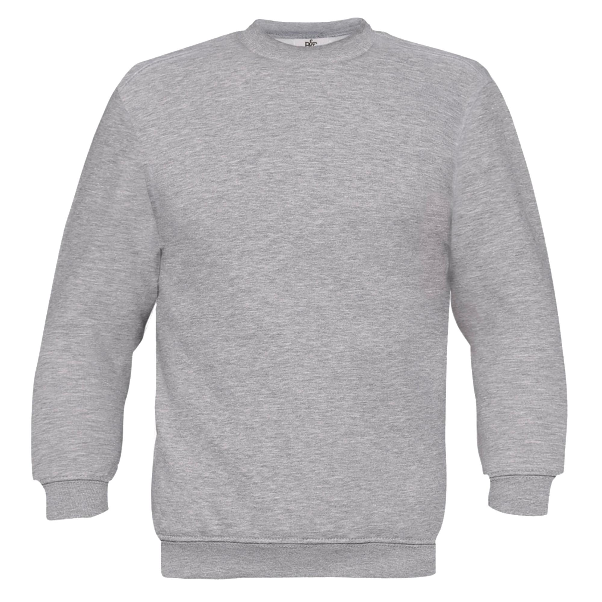 B and C B&c uniseksekset in modern cut crew neck sweatshirt