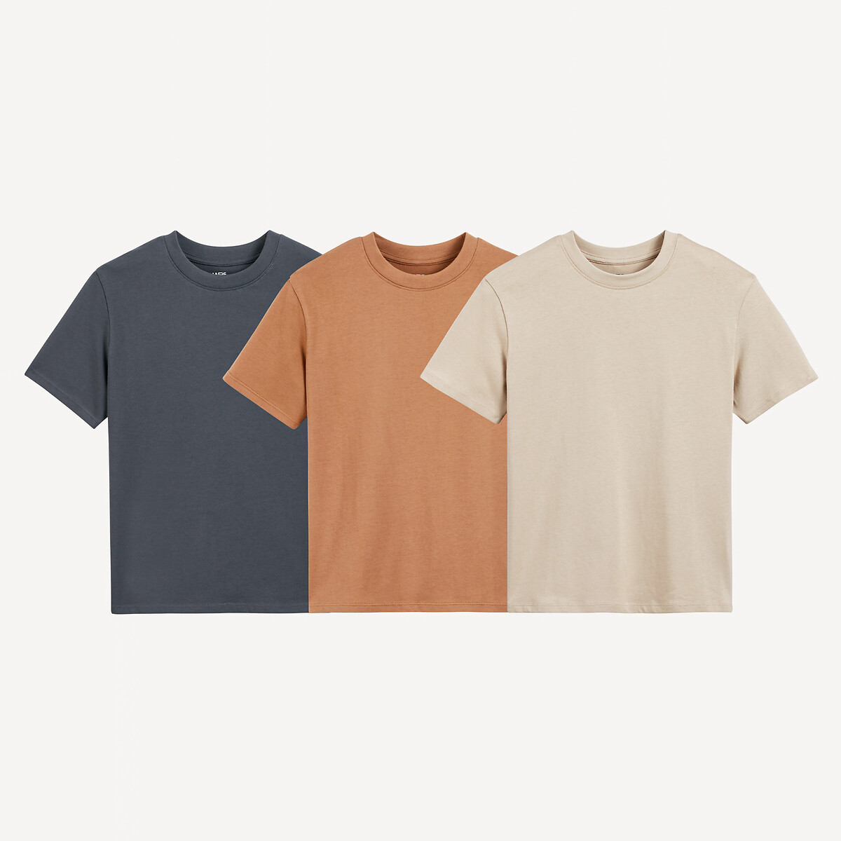 LA REDOUTE COLLECTIONS Set van 3 T-shirts met ronde hals