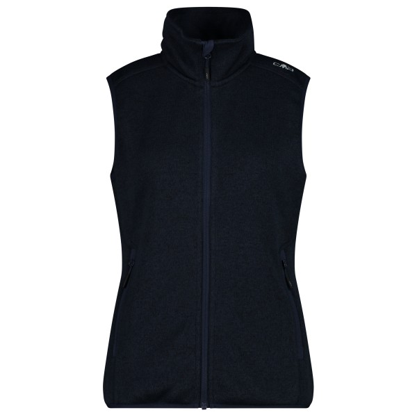 CMP  Women's Vest Jacquard Knitted - Fleecebodywarmer, zwart