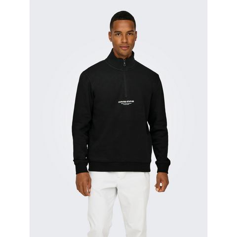 ONLY & SONS Sweatshirt ONSCURATED REG HALF ZIP SWEAT