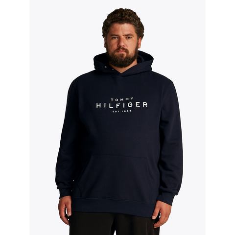 Tommy Hilfiger Sweatshirt BT- HOODY-B in grote maten, logoborduring