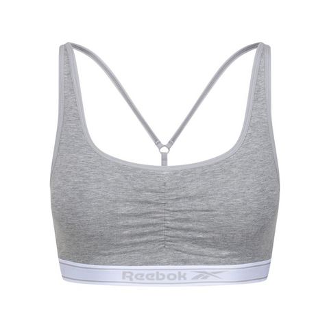 Reebok Bustier Jackie Logoprint op de band onder de buste, plooien aan de voorkant