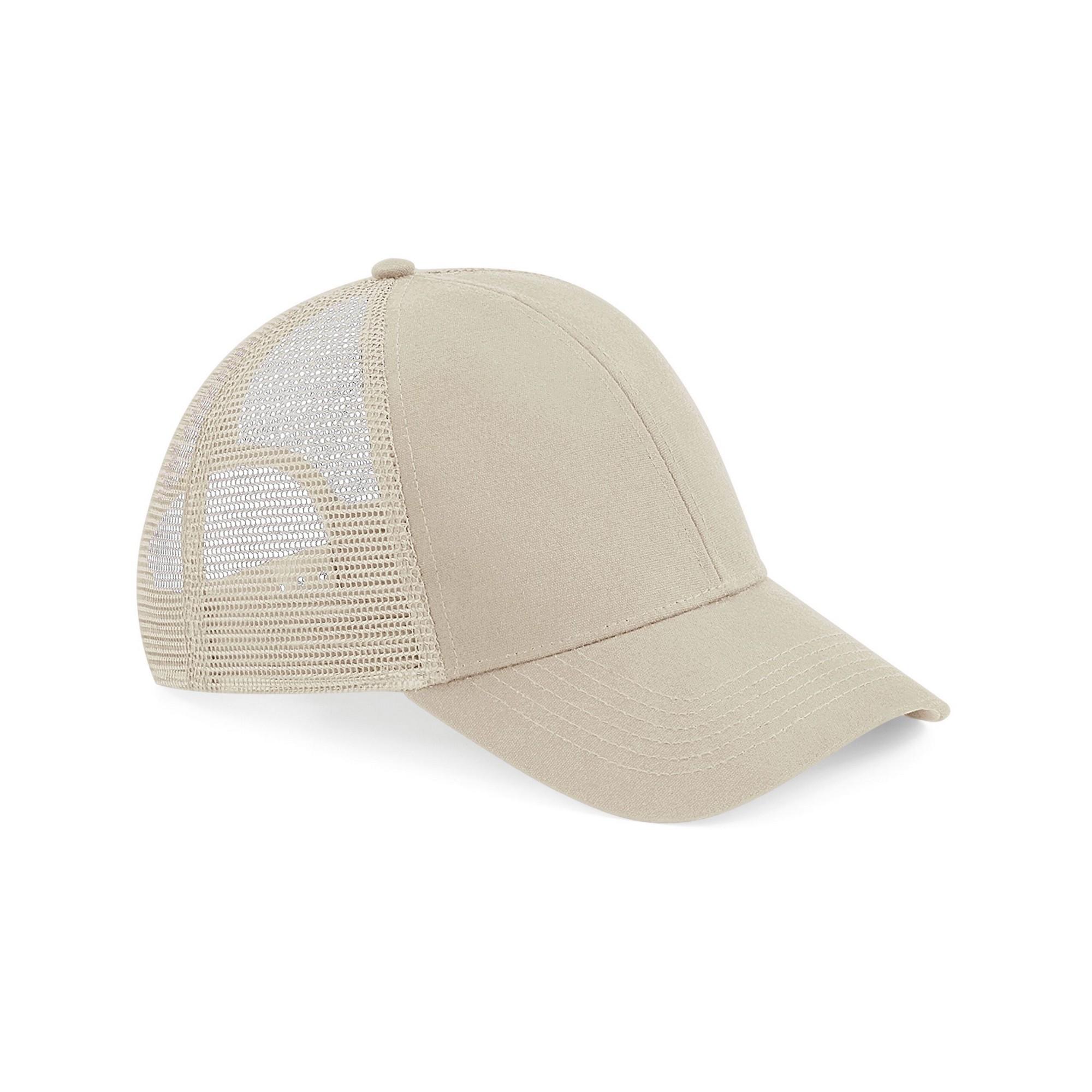 Beechfield Unisex organic cotton trucker cap voor volwassenen