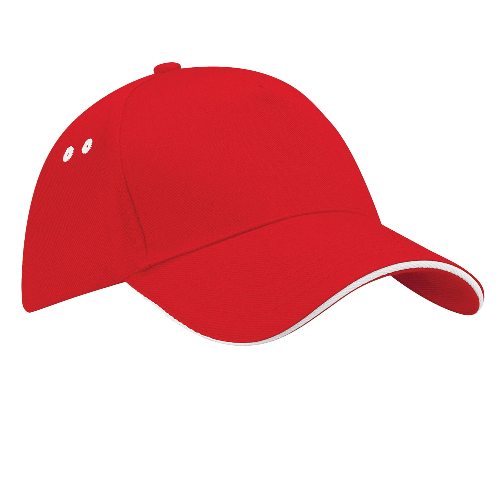 Beechfield Unisex ultimate sandwich peak cap voor volwassenen