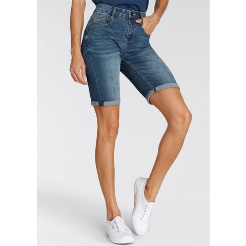 H.I.S Jeansshort DuffyHS smalle broekpasvorm, opgerolde pijpafsluitingen, normale taille