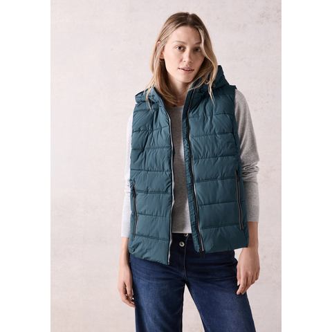 Cecil Bodywarmer warm gewatteerd, met reflecterende piping