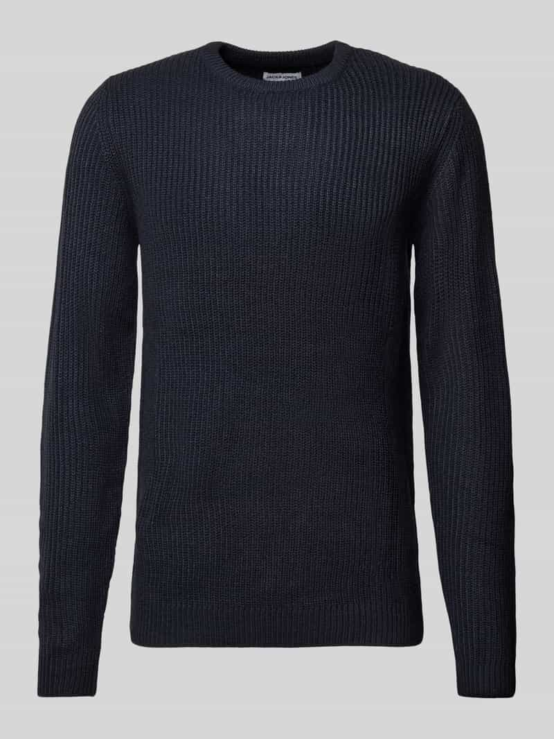 Jack & jones Gebreide pullover met ronde hals, model 'LEWIS'