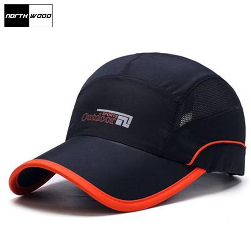 Northwood [] Sneldrogende zomer baseball cap mannen ademende vrouwen snapback zonnekap voor zomer hoed 56-60 cm zwart