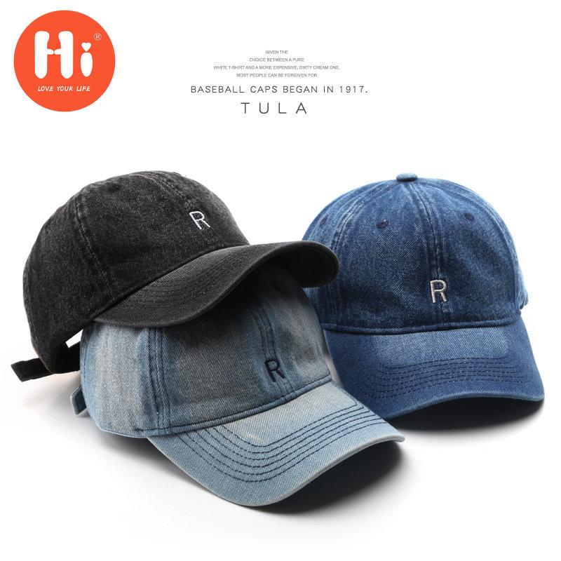 Hi Cap Mode Borduren Baseball Cap Zomer Outdoor Verstelbare Hip Hop Hoeden Bone Snapback Hoed zwart