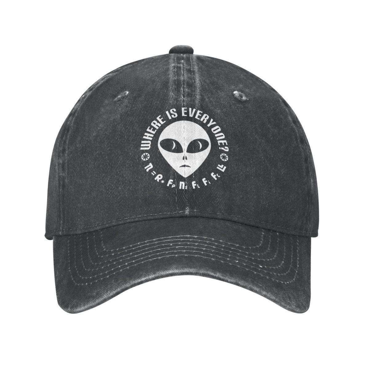 91421224MABN1UXM5T Geek Aliens Katoenen Baseball Caps Verstelbare Baseball Hoed Papa Storm Area 51 UFO Ruimteschip Schotel Cap Herfst Hip Hop Pet One Size