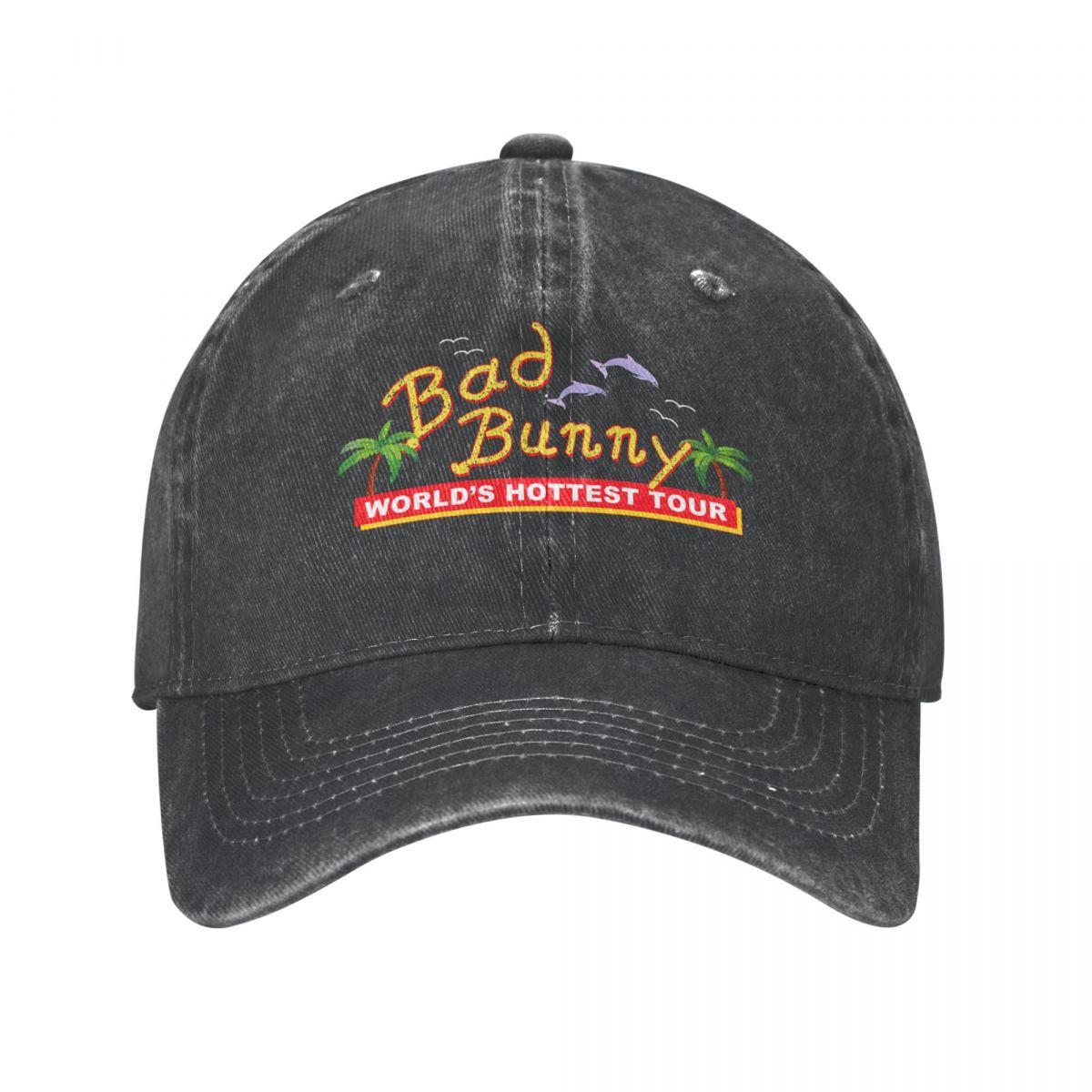 91421224MABN1UXM5T Vintage gewassen katoen Bad Bunny Un Verano Sin Ti Reggae Beach Baseball Cap Papa Hat Verstelbare Cap Hoeden One Size