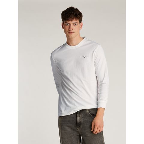 TOMMY JEANS Shirt met lange mouwen TJM SLIM LINEAR CHEST LS TEE EXT