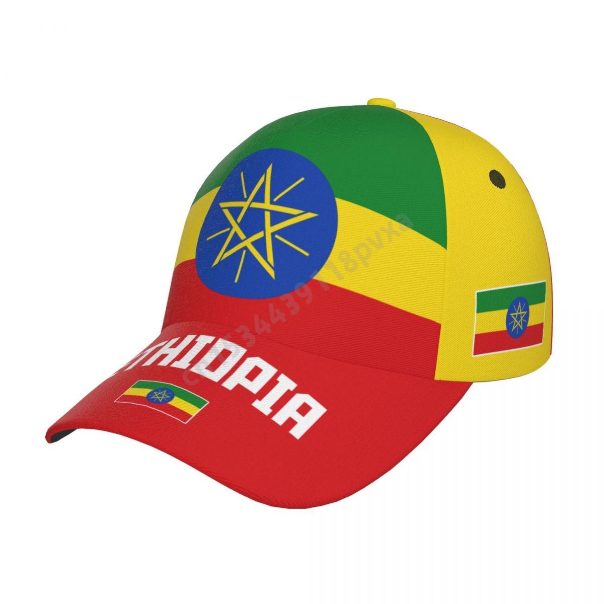 91530103MABXANBX49 Unisex Ethiopië Vlag Cool Ethiopiërs Volwassen Baseball Cap Patriottische Hoed voor Honkbal Voetbalfans Unisex WoUnisex One Size