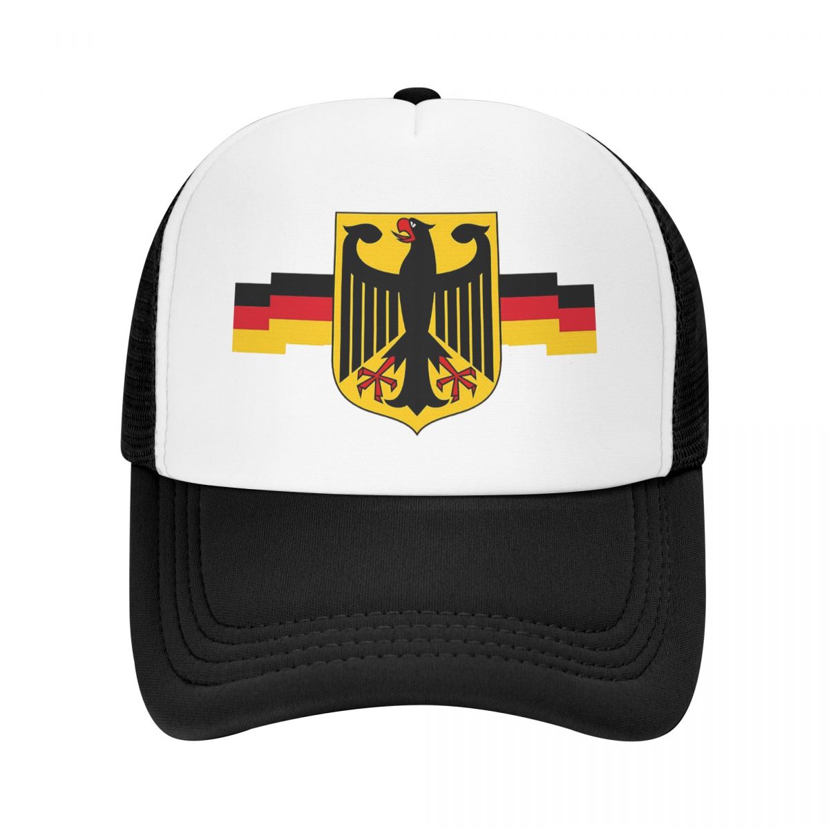 91460000MAC0FHAR19 Klassieke Duitse Eagle On Shield Baseball Cap voor WoUnisex Unisex Verstelbare Duitsland Vlag Trucker Hoed Outdoor Snapback Hoeden Zomer Caps Trucker Hat