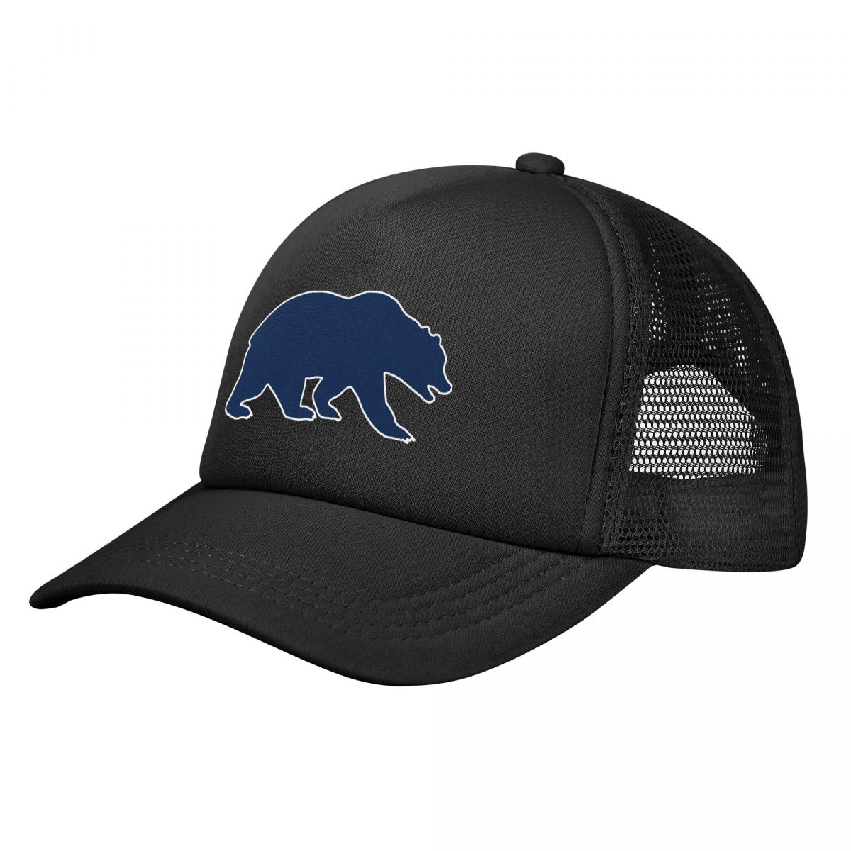 91140106MA0LTHB19W California Bear Baseball Cap voor Unisex Vrouwen Bulk Snapback Trucker Hoeden Verstelbare Unisex Vissen Mesh-Back Hoeden Adjustable