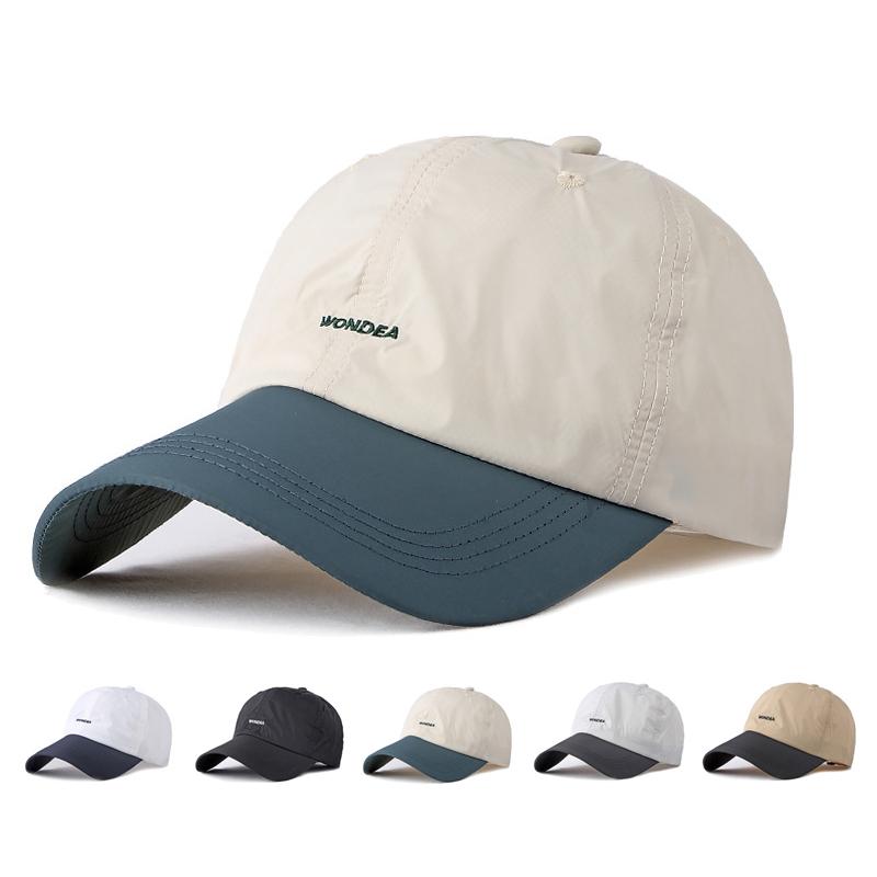 ONIHUA Zomer Sneldrogende Hoed voor Mannen Vrouwen Outdoor Sport Cap Golfvissen Hoeden Ademende Baseball Caps Zonnehoeden Verstelbaar 55-60cm beige