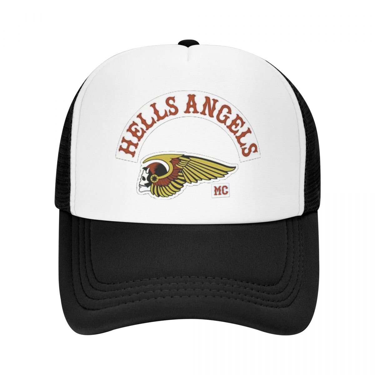 91420583MAC2W16L8R Hells Angels Logo Mesh Baseball Cap Trucker Hat Motorcycle Club Brotherhood Dad Hat Verstelbare sportpet Zomer Trucker Cap One Size