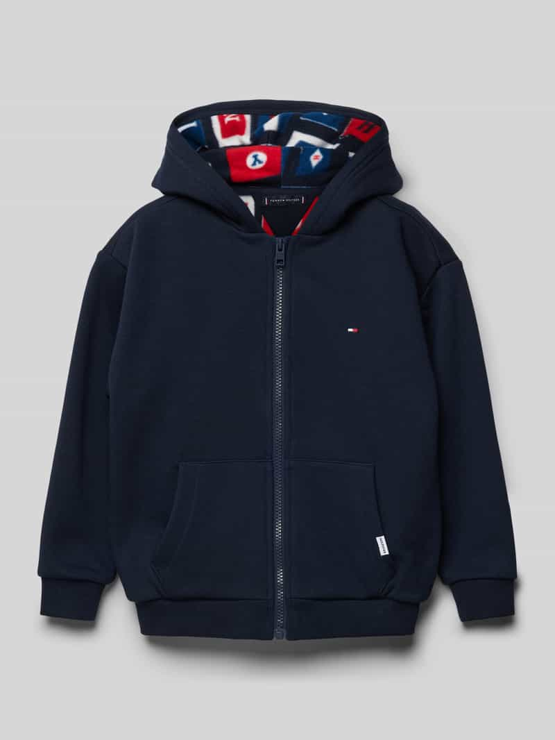 Tommy Hilfiger Teens Sweatjack met logostitching, model 'FLAGS'