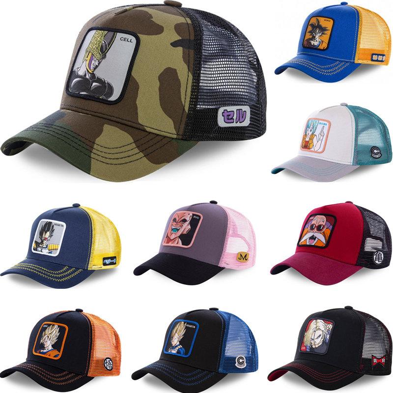 91530112MAC1H7JY0E Nieuw merk Anime 62 Alle stijlen Snapback Cap Katoen Baseball Cap Unisex Vrouwen Hip Hop Vader Hoed Trucker Mesh Hoed Dropshipping