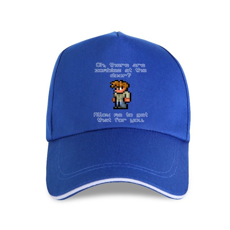 91440604MAC1QTP34F nieuwe pet hoed Terraria Guide Likes Zombies Leuke Print 6xl Unisex Baseball Cap Streetwear Katoen