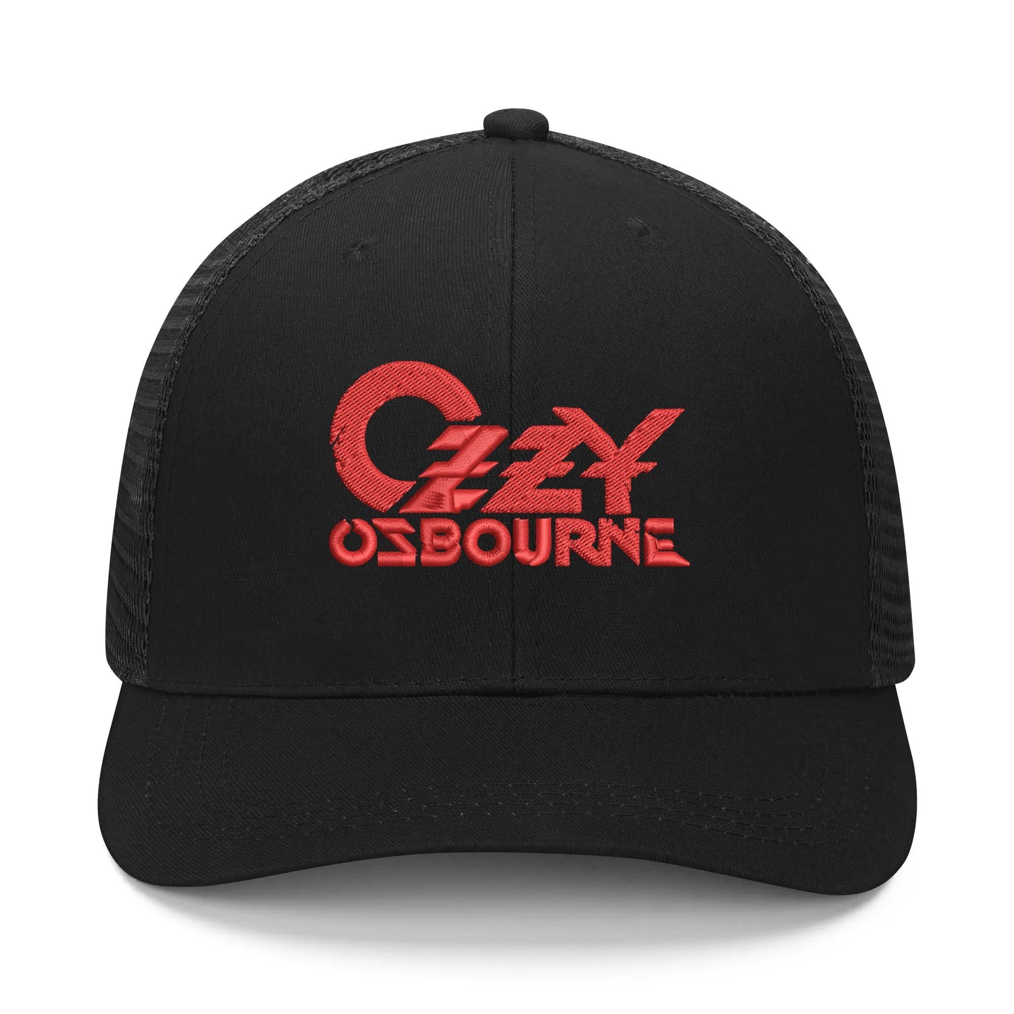 91530326MAC20BWG5P Ozzy Rockzanger Osbourne Logo Borduurhoed unisexs Womens Sport Baseball Hoeden Hip Hop Mesh Cap Zomer Aangepaste Caps One size fits all