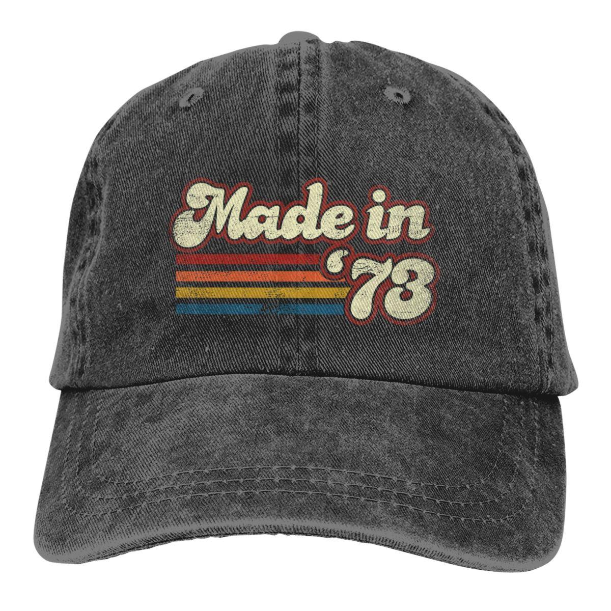 91440605MAC3NXC54W Vintage gemaakt in 1973 50e verjaardag Trucker Hat Merchandise Casual Distressed Washed Snapback Hoed voor Unisex Stijl Verstelbaar One Size