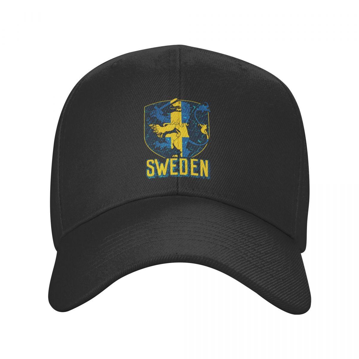 91510107MAC34WEG02 Gepersonaliseerde Wapenschild Zweden Baseball Cap Vrouwen Unisex Verstelbare Zweden Vlag Trotse Papa Hoed Outdoor Baseball Cap