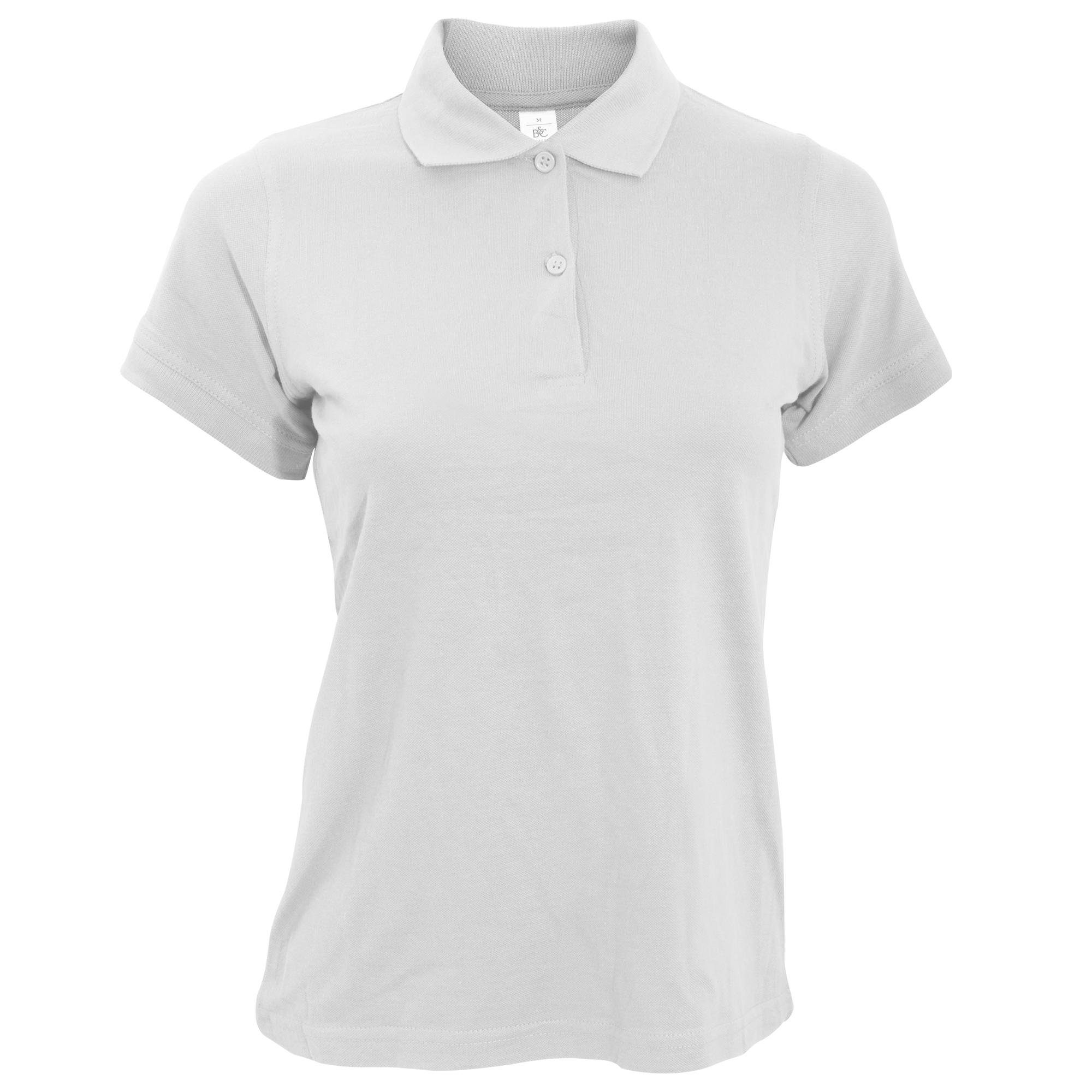 B and C B&c safran puur dames poloshirt met korte mouwen