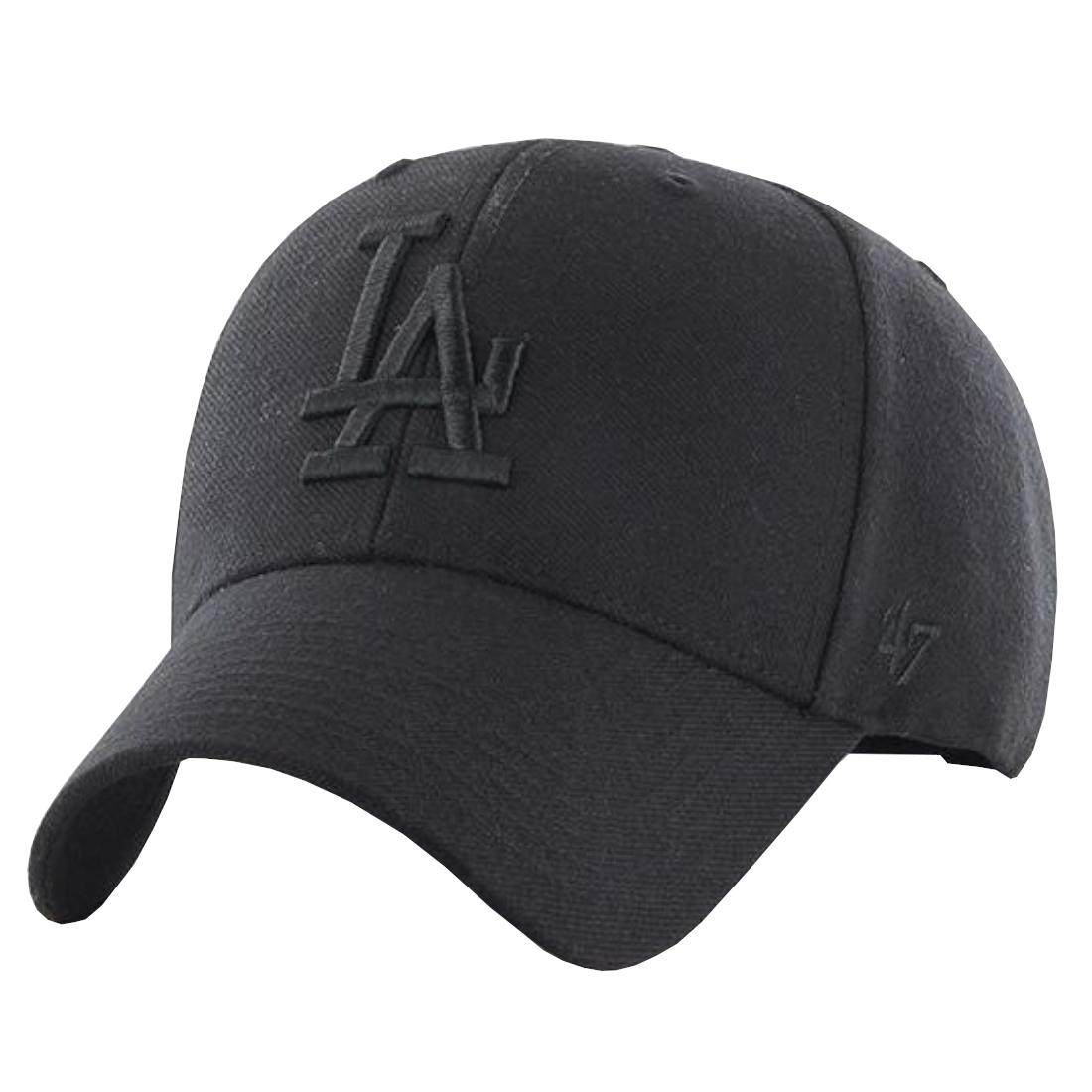 47 BRAND 47 Merk MLB Los Angeles Dodgers pet, unisex zwarte pet One size zwart