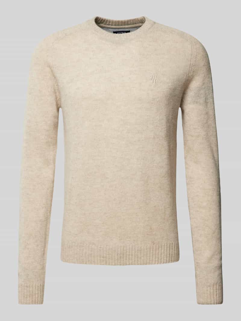 MCNEAL Wollen pullover met labelstitching