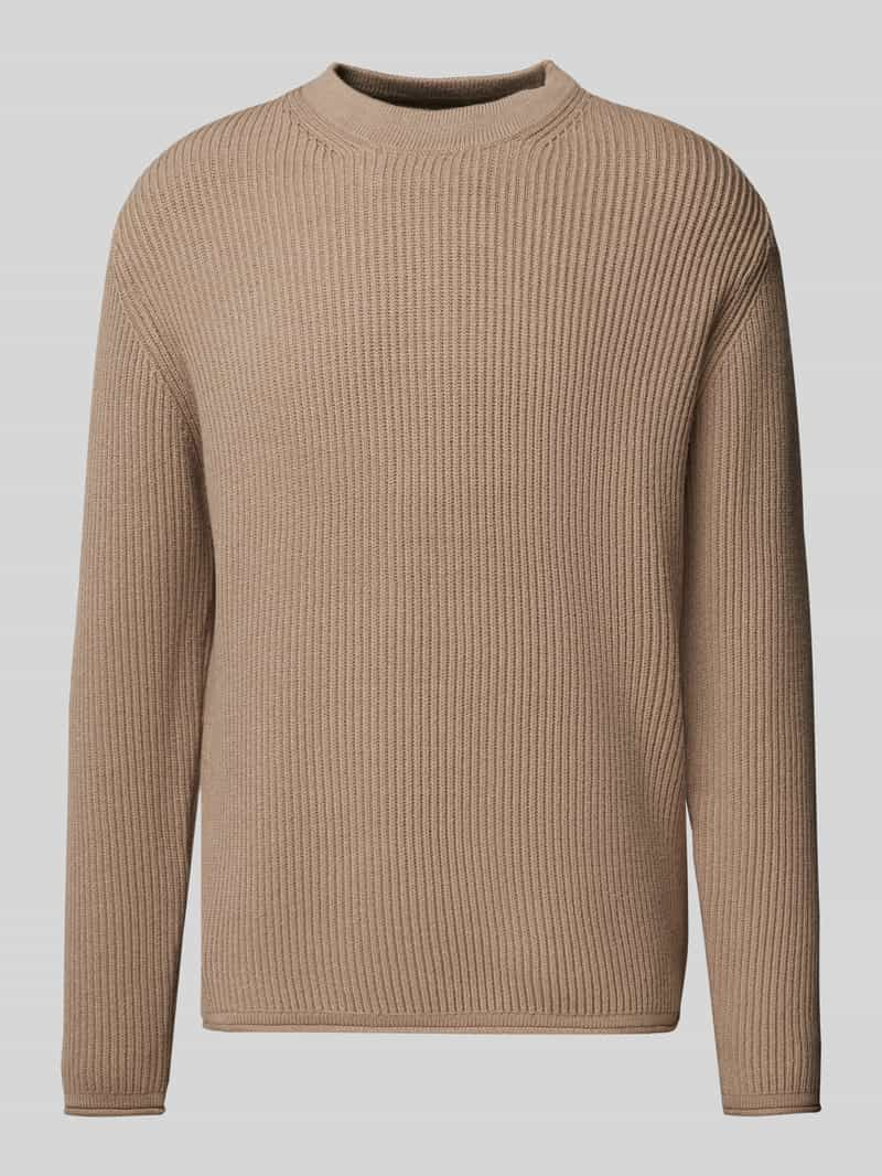 Drykorn Gebreide pullover met ronde hals, model 'LEANDO'