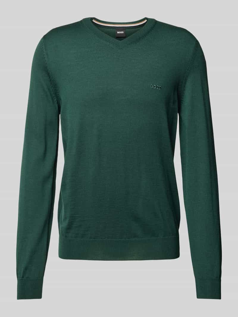 Boss Gebreide pullover van scheerwol, model 'Baram'