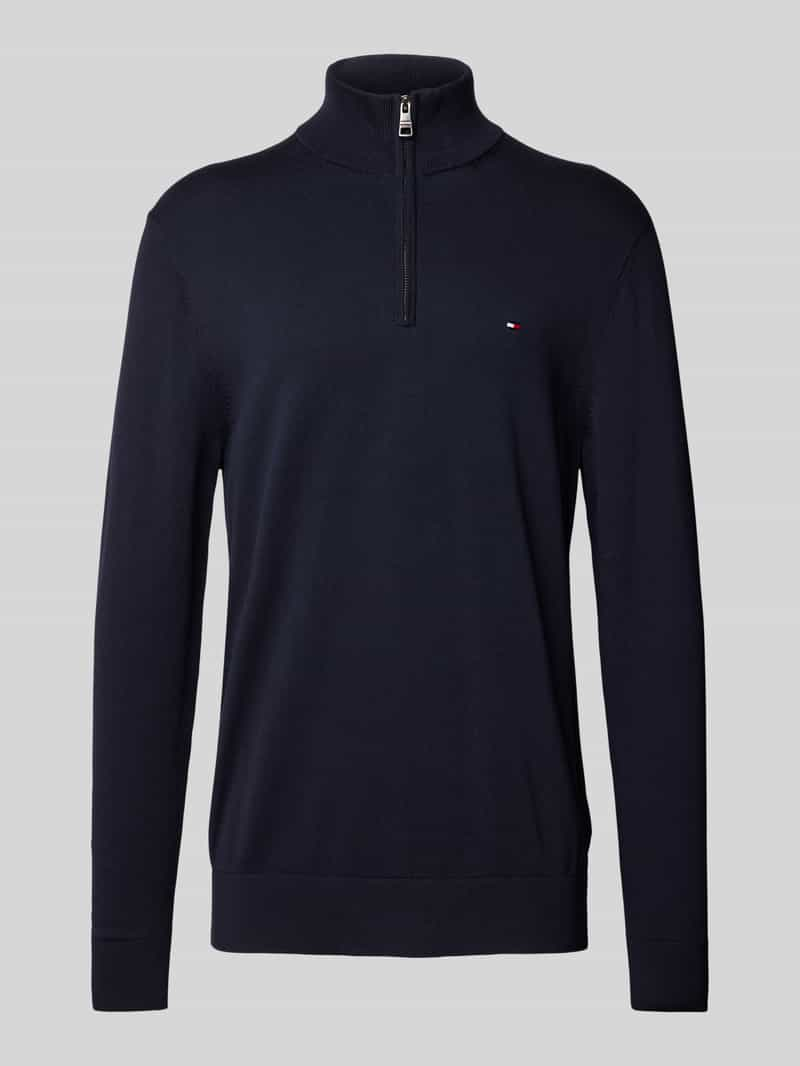 Tommy Hilfiger Regular fit gebreide pullover met opstaande kraag