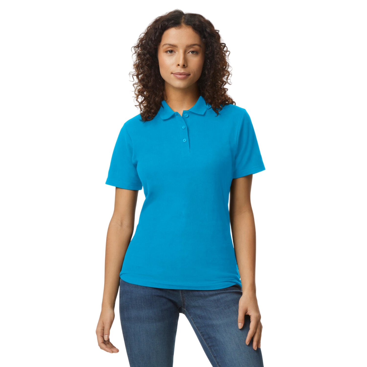 Gildan Dames pique soft touch poloshirt