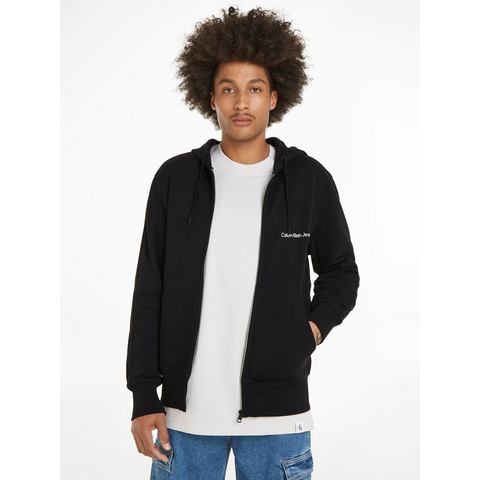 Calvin Klein Sweatvest INSTITUTIONAL ZIP THROUGH HOODIE