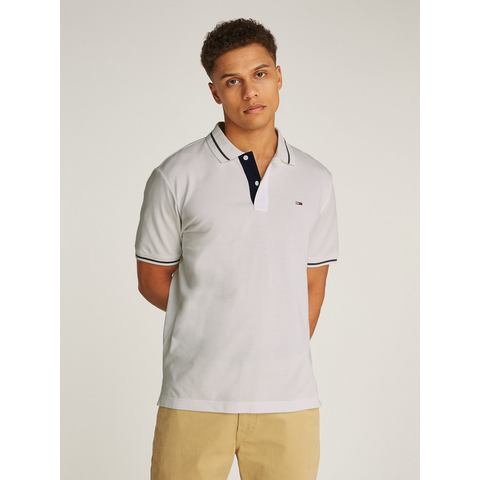 TOMMY JEANS Poloshirt TJM REG TIPPED POLO met gestreepte details