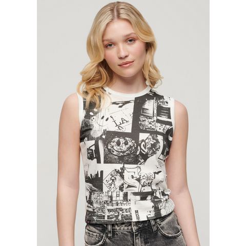 Superdry Tanktop PHOTOGRAPHIC LOGO SLIM VEST