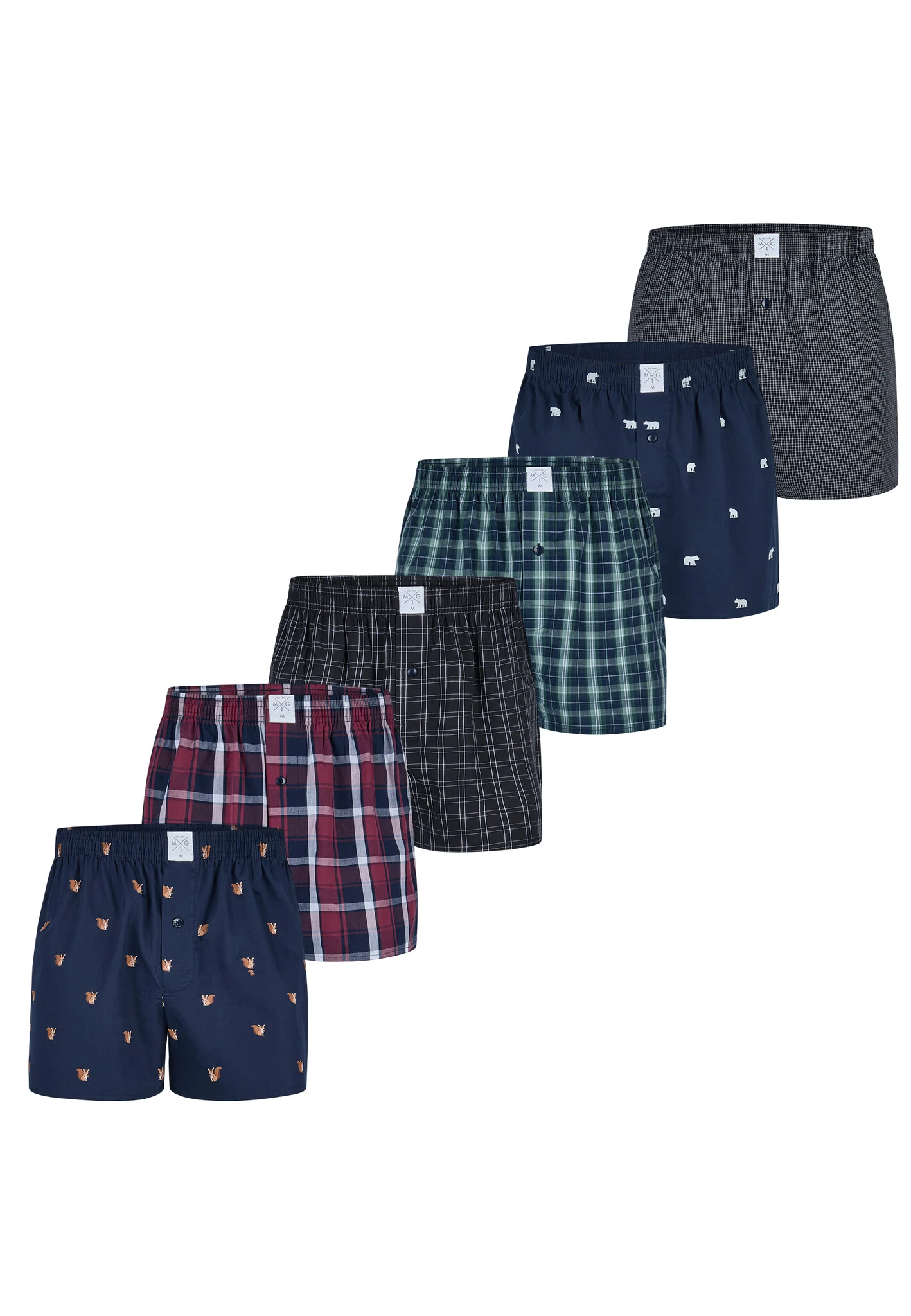 MG-1 Wijde kinder boxershorts jongens 6-pack d410k