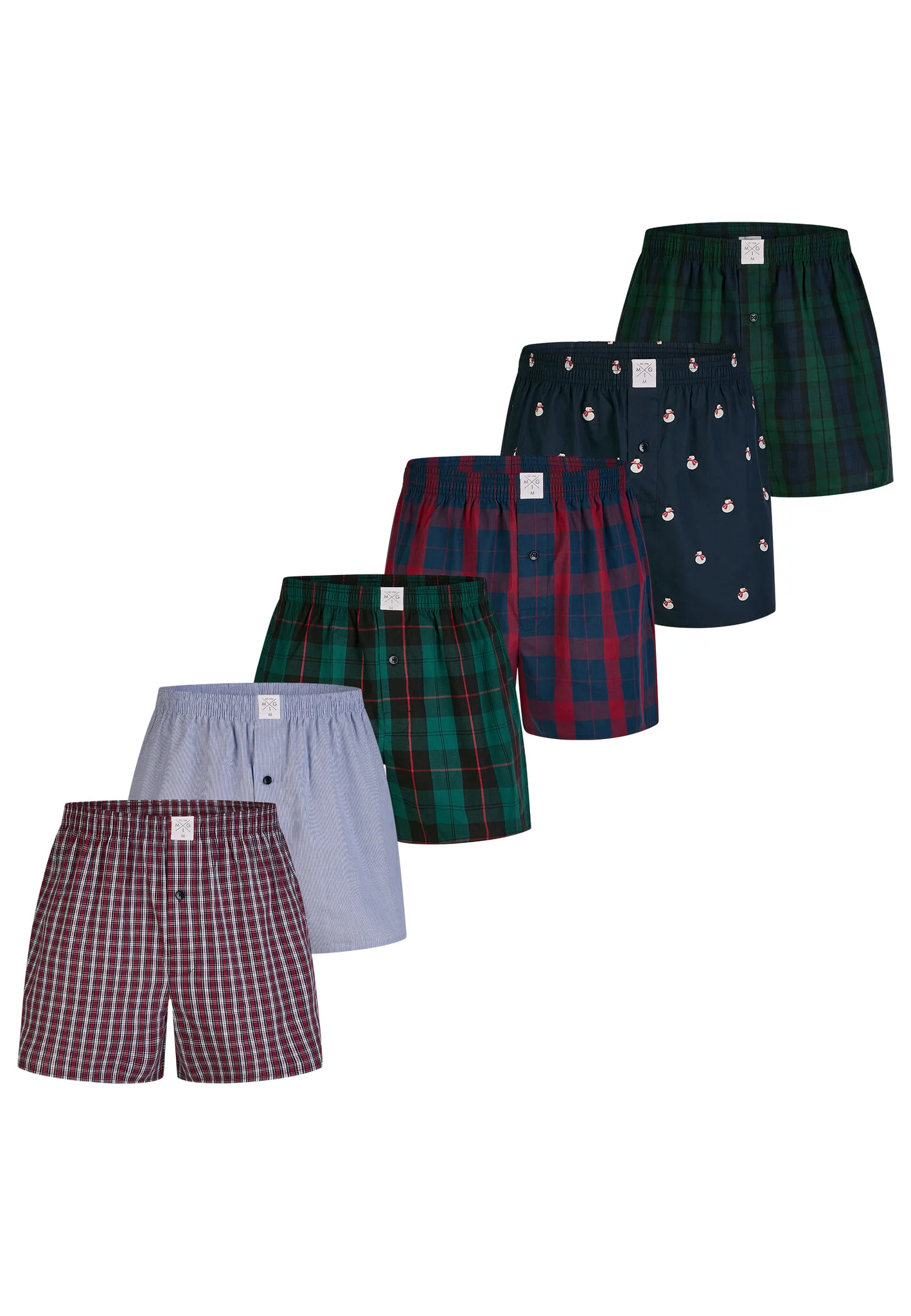 MG-1 Wijde kinder boxershorts jongens 6-pack d415k