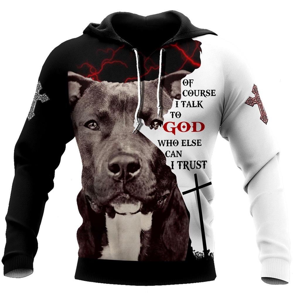 Xiao Xiang Hond Pitbull Hoodies Heren Sweatshirt Herfst en winter Heren Hoodie 3D Afdrukken Losse Streetwear Hip Hop Braak Sweatshirt 4XL