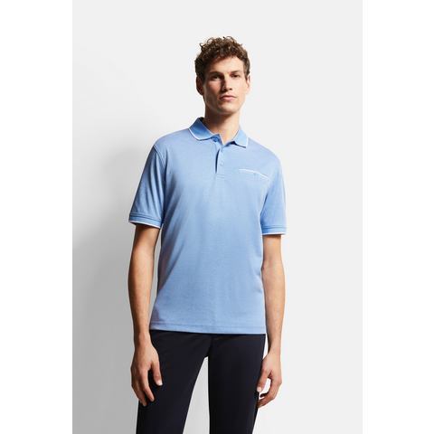 Bugatti Poloshirt met contraststrepen